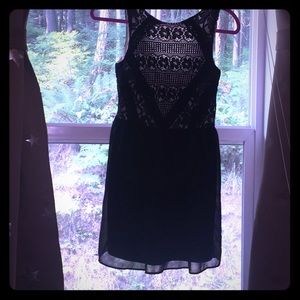 Black lace dress with white inside by Redwind